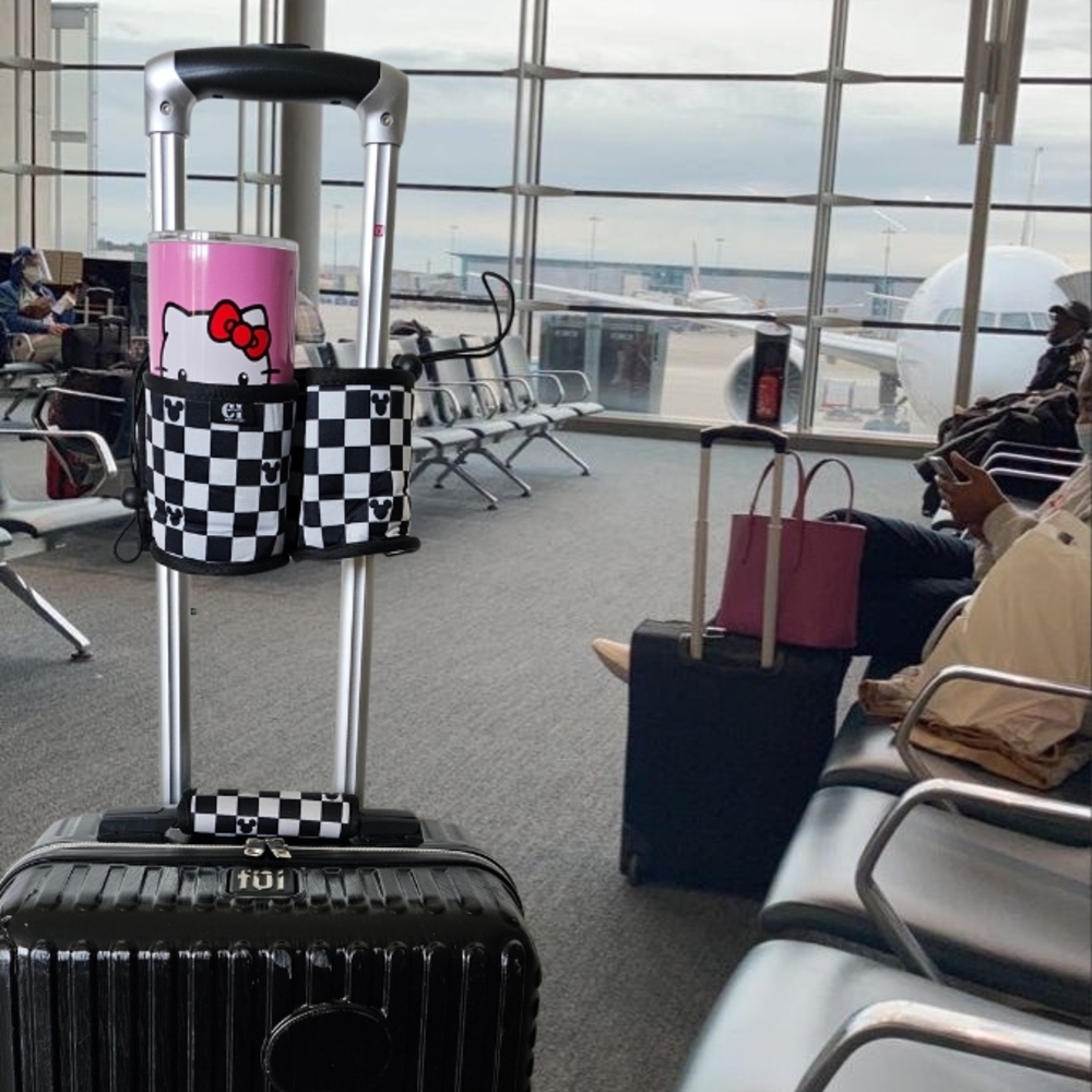 Checkered Travel Accessory Bundle - image 3